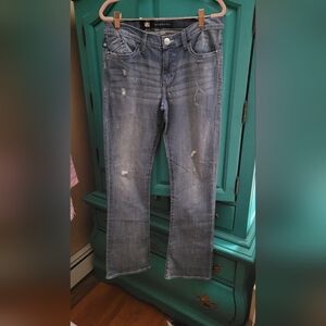 NWT- Rock & Republic Distressed Boot Cut Blue Jeans